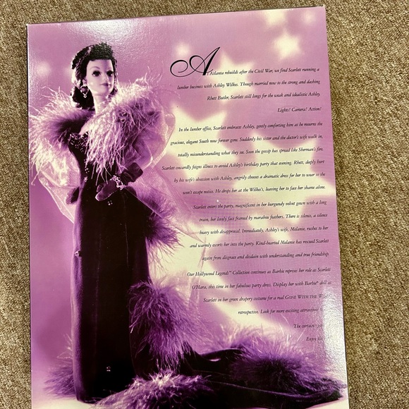 Barbie Gone with the Wind NIB Scarlett O’Hara doll.Hollywood Legends collection - Picture 4 of 13